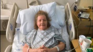 Grandma having a coronary